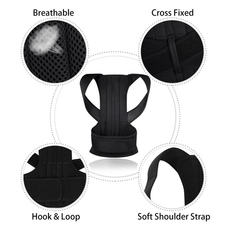 Corrector Posture And Shoulder Therapy Belt Brand Support Back Band Brace DC