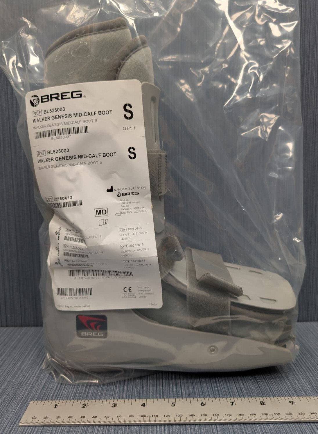 New Genesis Mid-Calf Full Shell Walker by BREG, Small BL525003