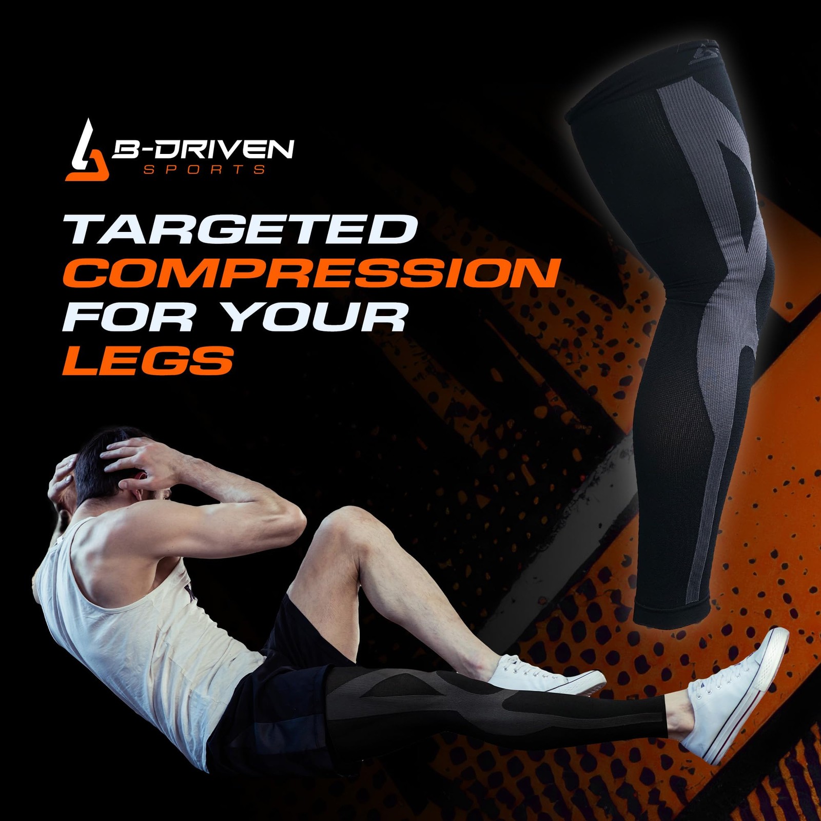 Full Leg Compression Sleeve for Men & Women – Supports Circulation, Varicose …