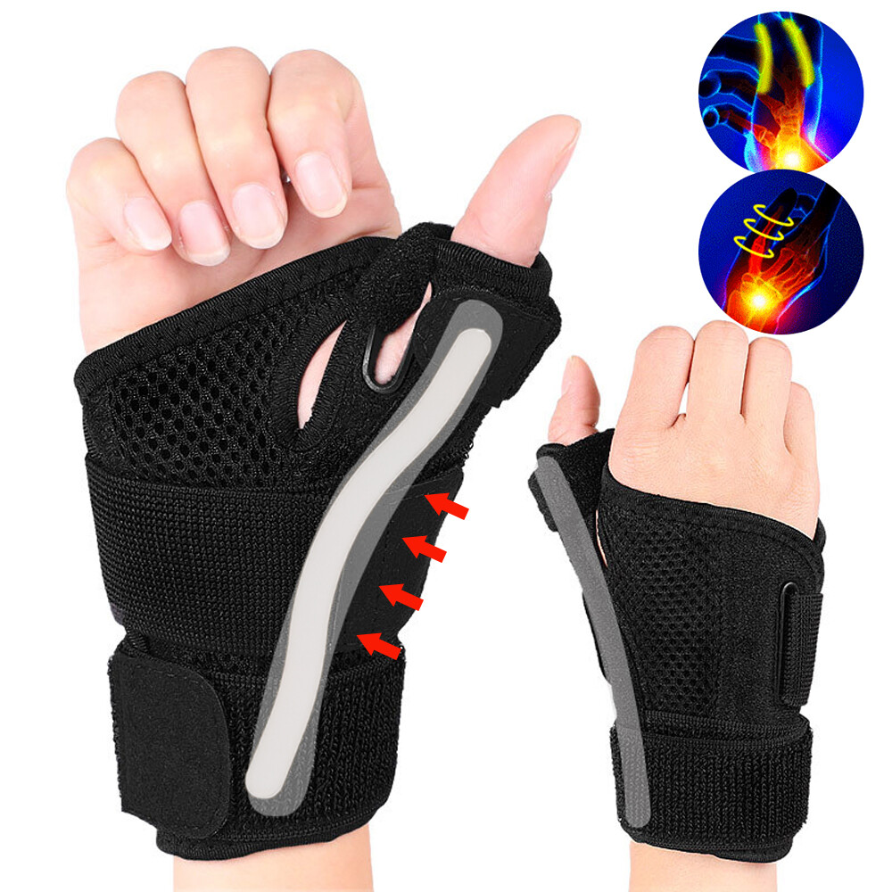 Wrist Support Brace Compression Strap Carpal Tunnel Arthritis Left & Right Hand