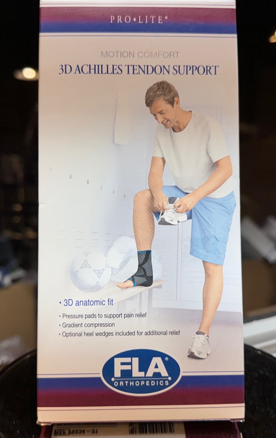 FLA Small PROLITE 3D Achilles Tendon Support Braces Charcoal