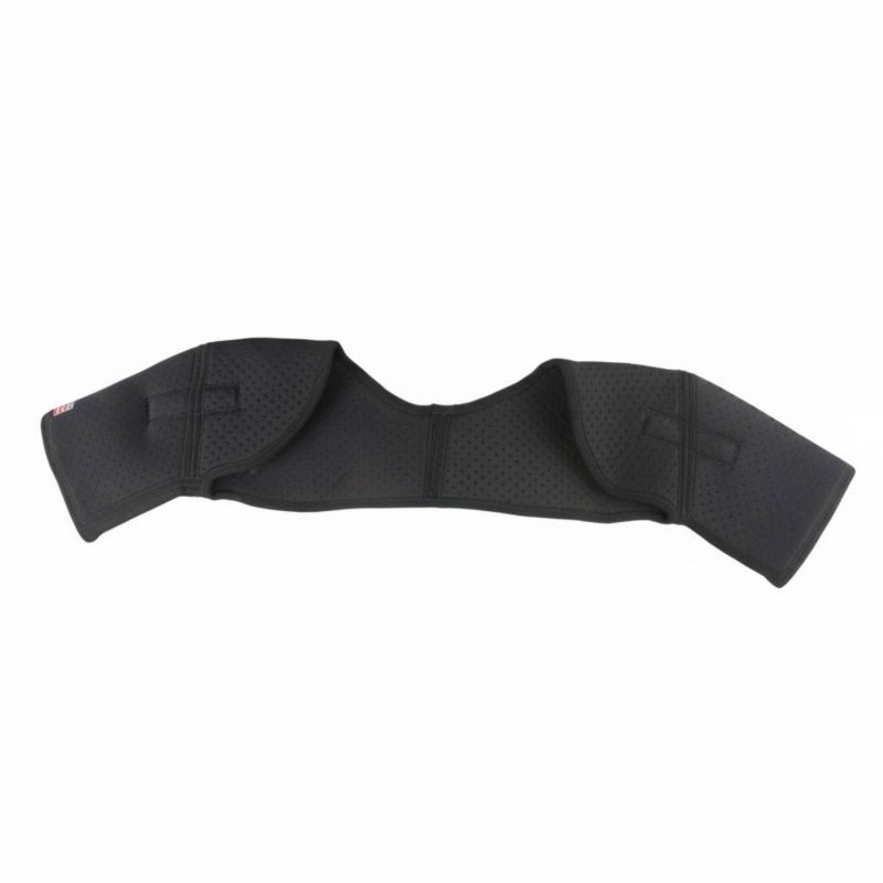 Magnetic Double Shoulder Support Brace Shoulder Guards Strap Jet black