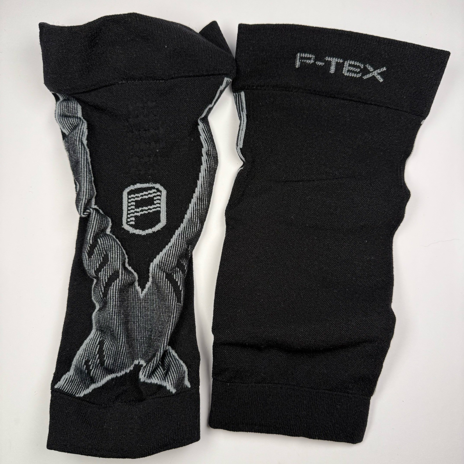 P-Tex Calf Sleeves Pro Knit Compression Black Pair Size S – M – XL New In Box