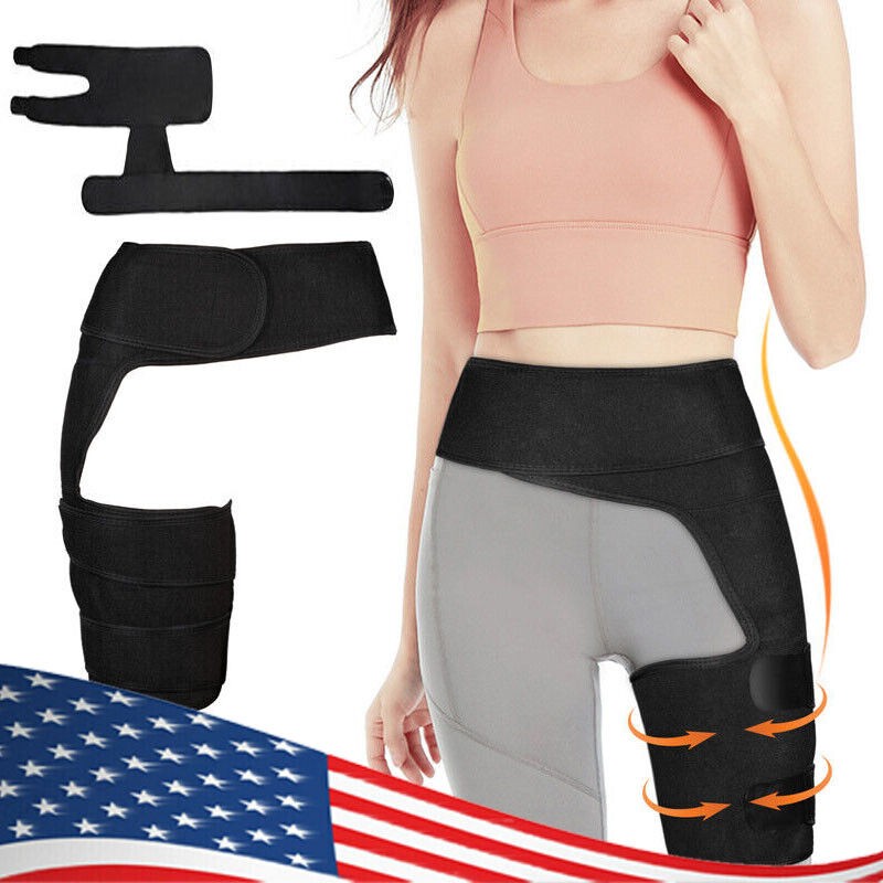 Hip Brace Compression Groin Support Wrap for Sciatica Pain Relief Thigh Recovery