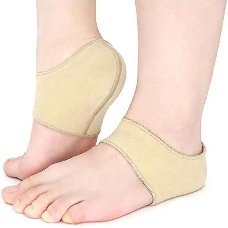 New Heel Cover Protectors Cracked Sleeve Heel Pads Cups Relieve Pain Plantar Fas