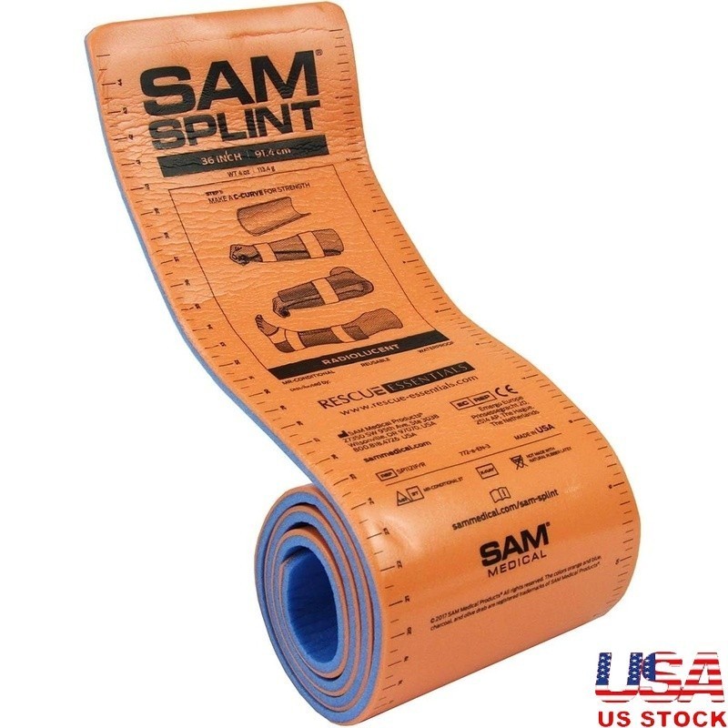 Moldable Splint Fractures Sprains & Strains Adult Use Emergency First Aid