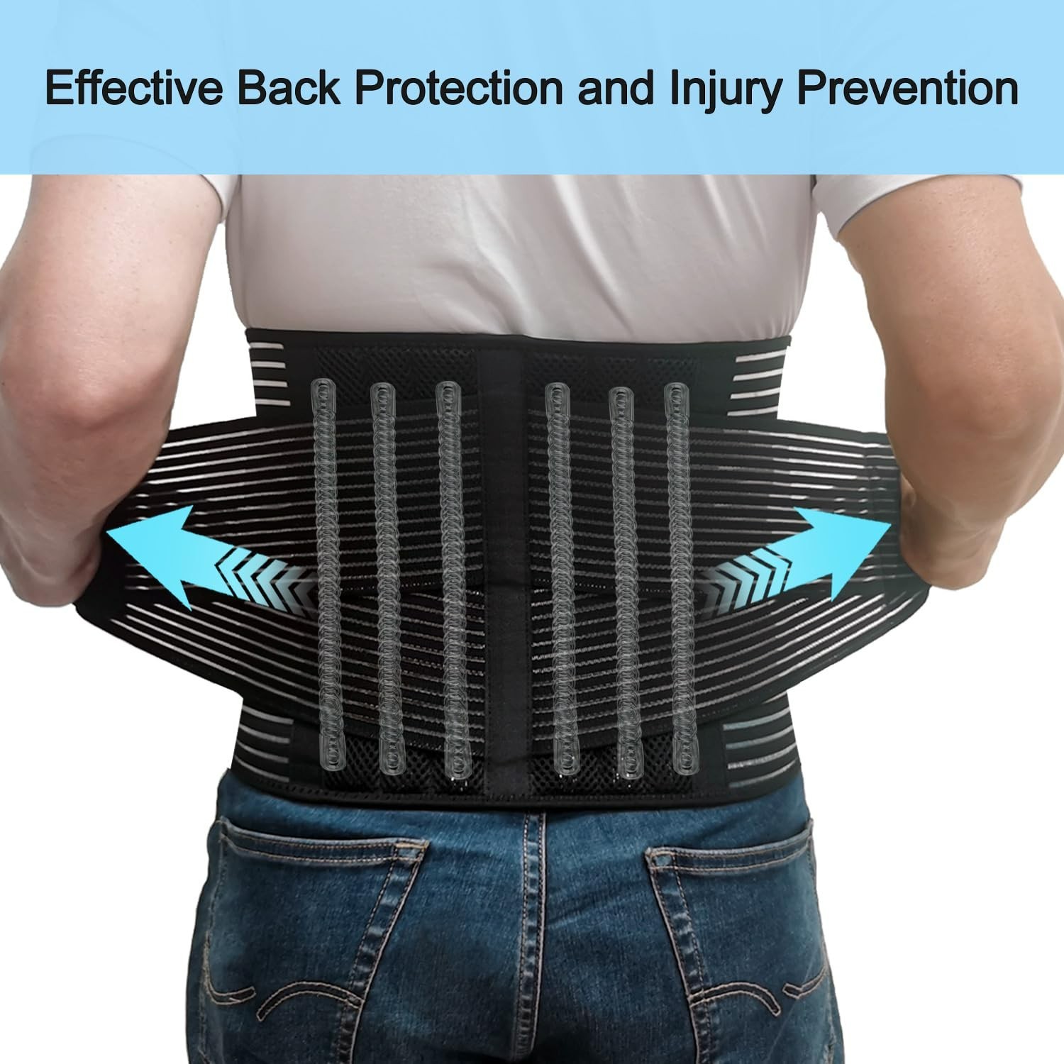 Back Brace for Men and Women, Support Belt Relief Lower Back Pain Herniated D…