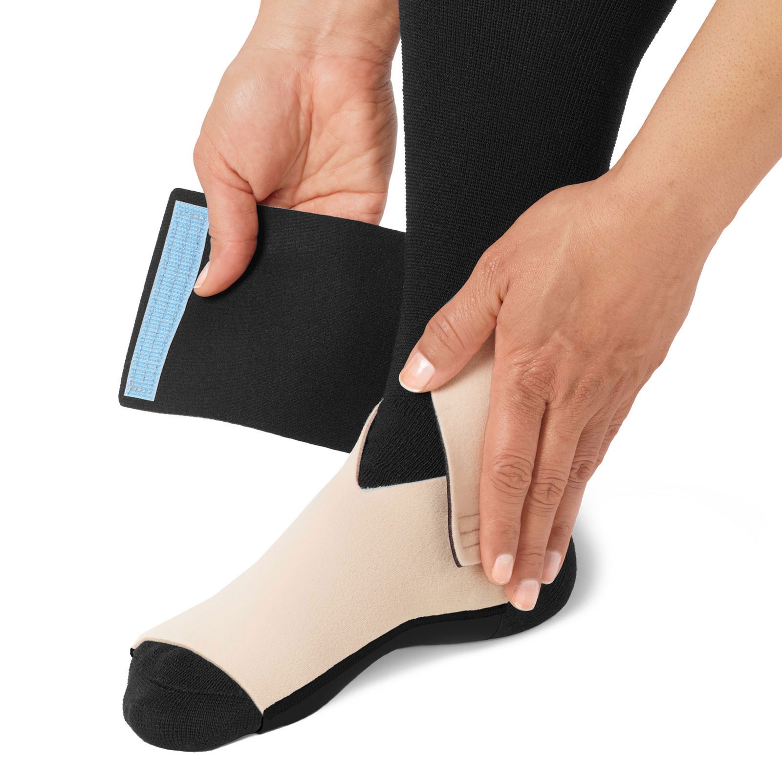 READYWRAP ReadyWrap Foot SL Black Medium Regular Length Left Compression Wrap