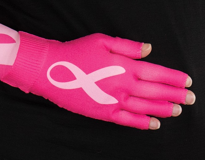 RIBBON Graduated Compression Glove by LYMPHEDIVAS, ANY SIZE & LEVEL, New