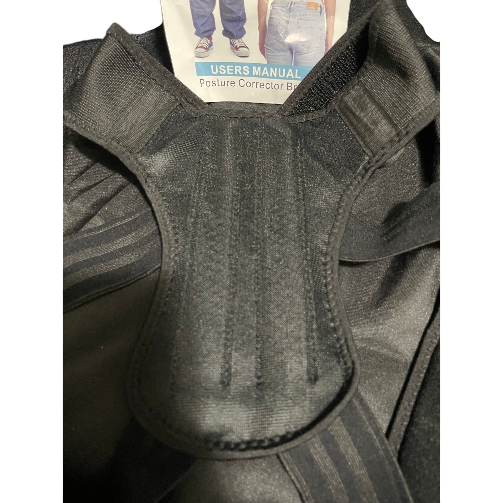 New in Bag Black Posture Corrector for Back – Unisex