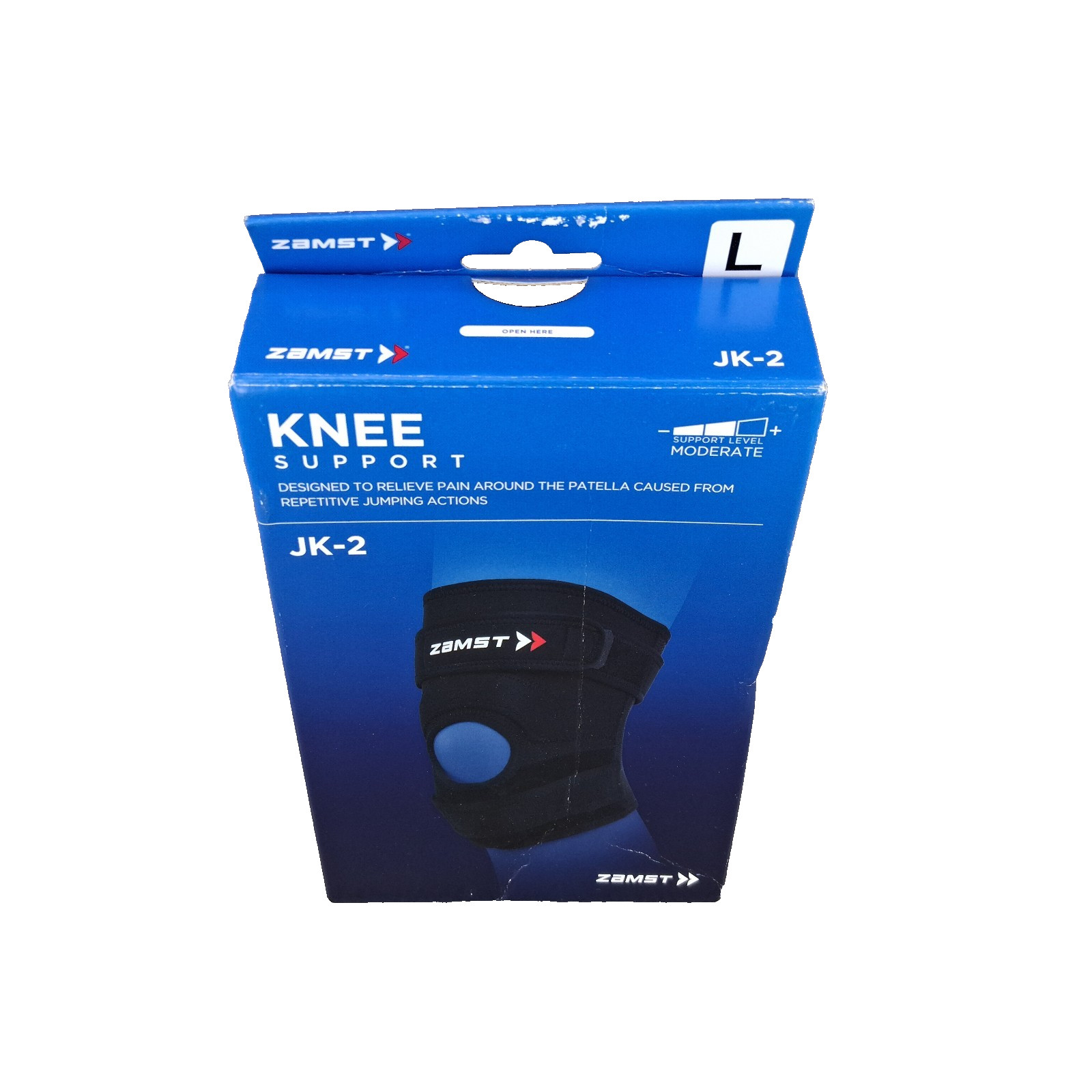 Zamst JK-2 Sports Knee Brace for Jumpers Compression Black Size Large