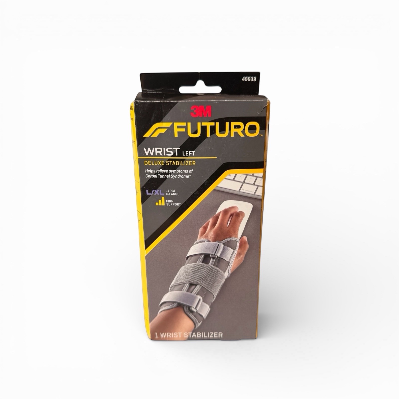 3M Futuro WRIST Deluxe Stabilizer Left Hand Size Large/XL Carpal Tunnel Relief