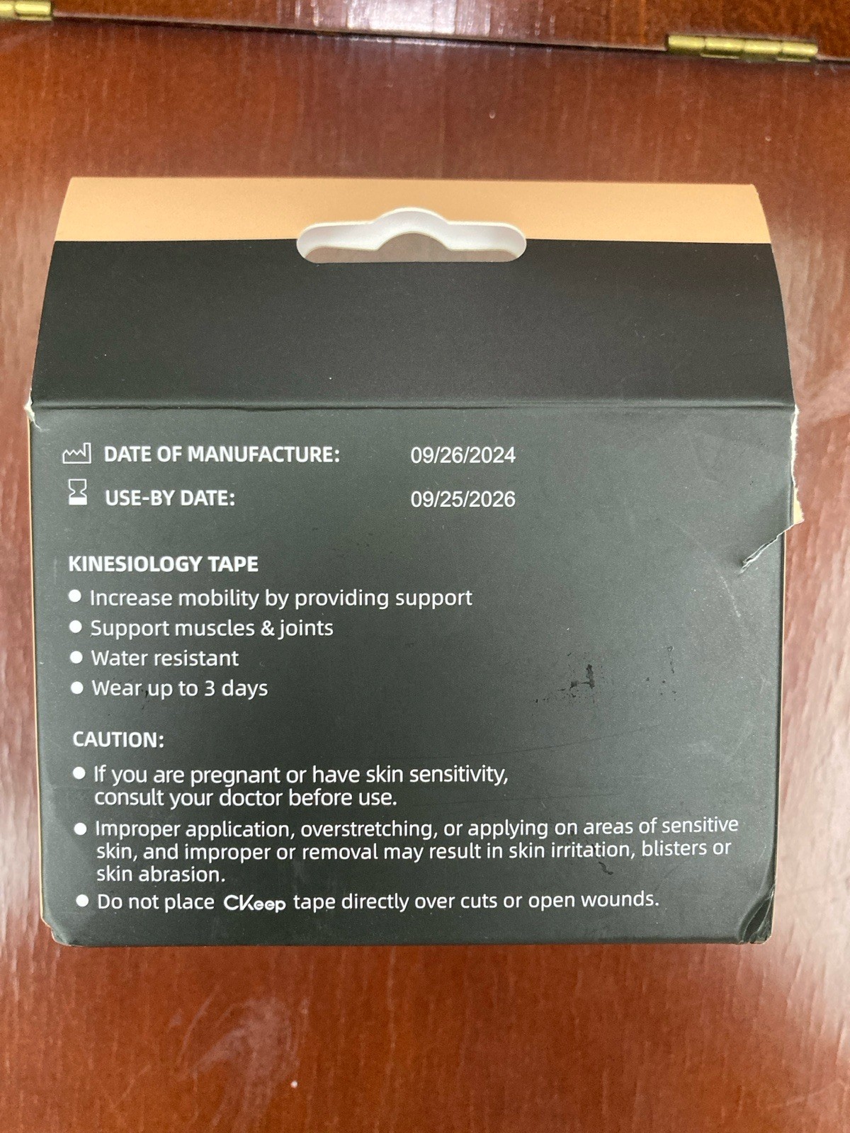 CKeep Kinesiology Tape (1 Roll) Original Cotton Elastic Premium Athletic Tape
