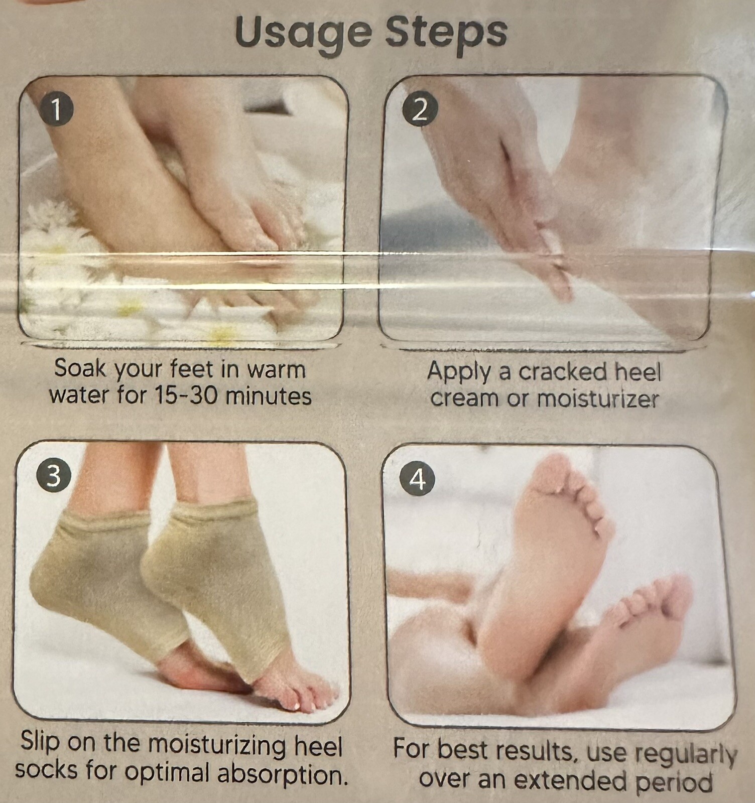 Black VitalBliss Moisturizing Heel Socks, One size fits All