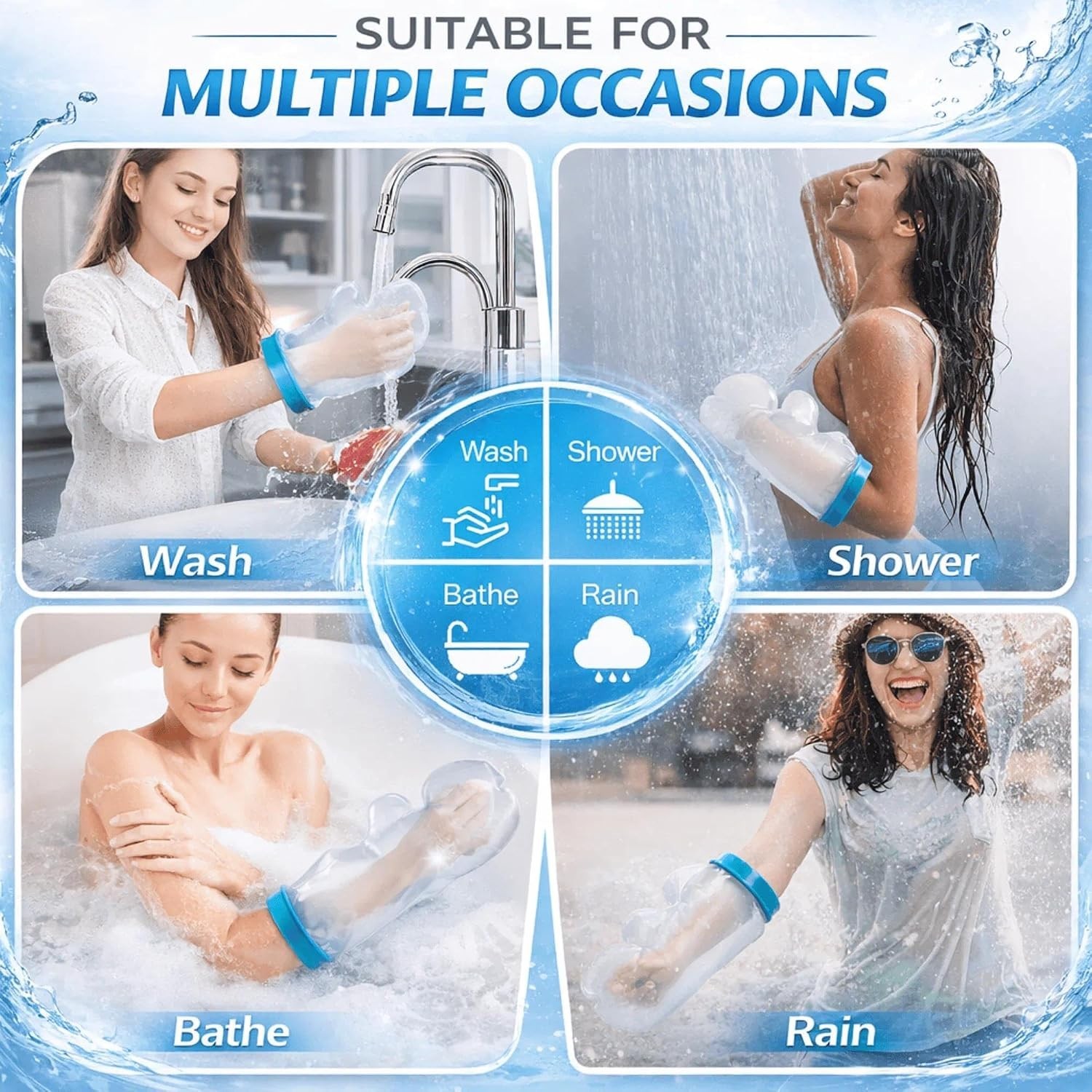 NEW Waterproof Hand Cast Cover Hand Cover for Shower After Surgery Hand