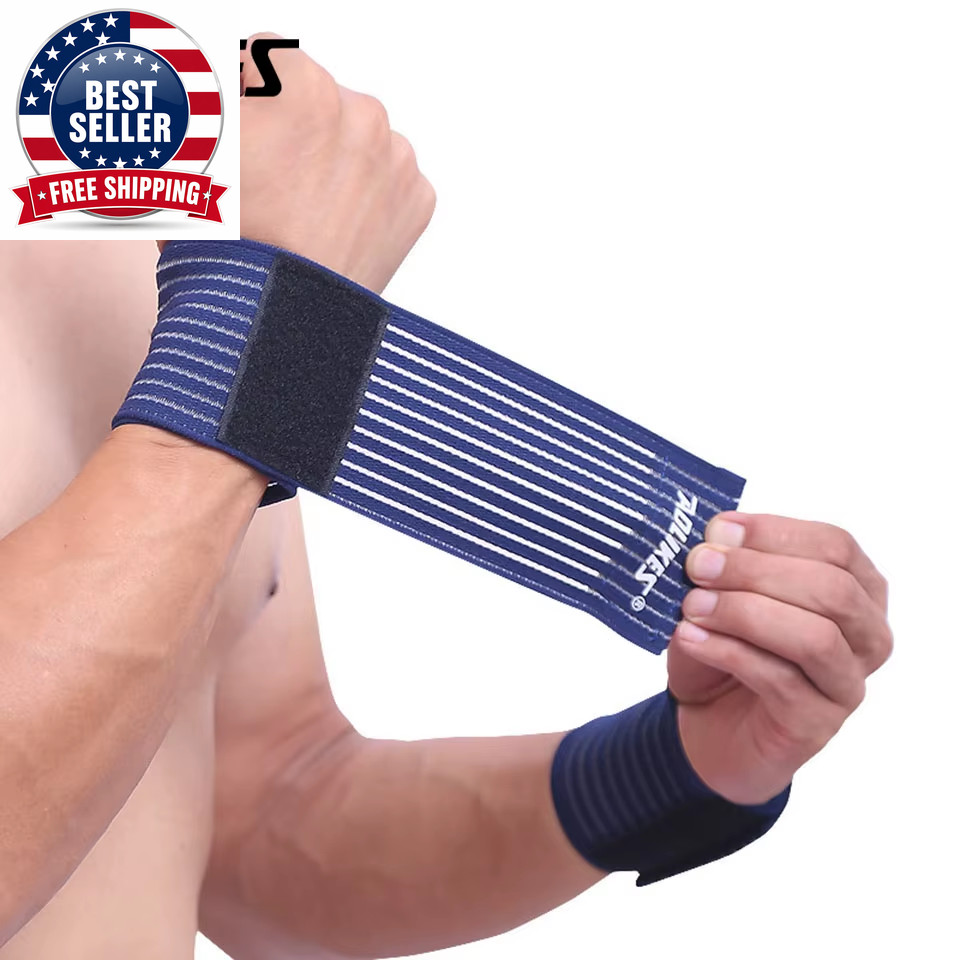 1PCS Cotton Elastic Bandage Hand Sport Wristband Gym Support Wrist Brace Wrap Ca