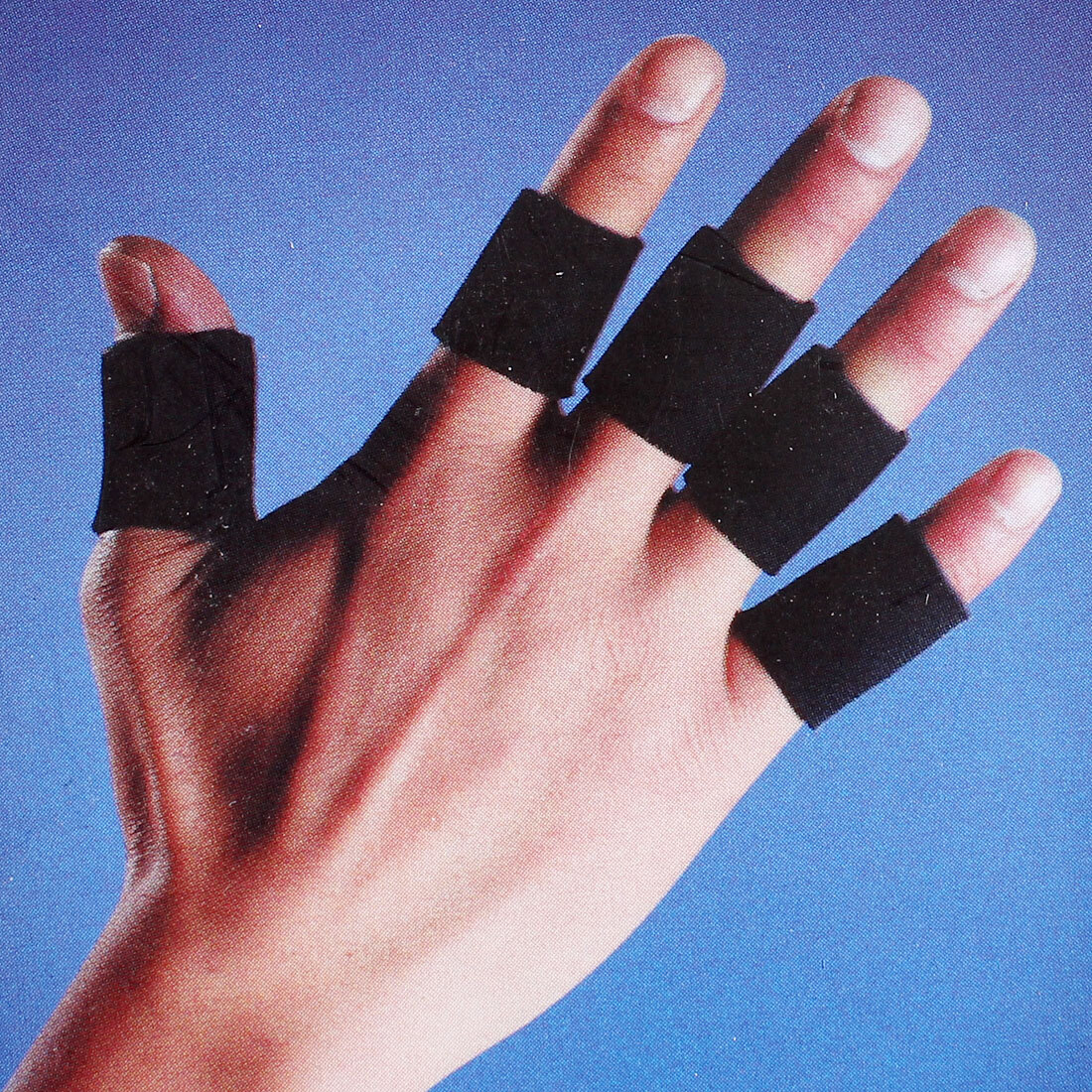 Basketball Badminton Stretchy Finger Protector Sleeve Support Cover Black 10pcs
