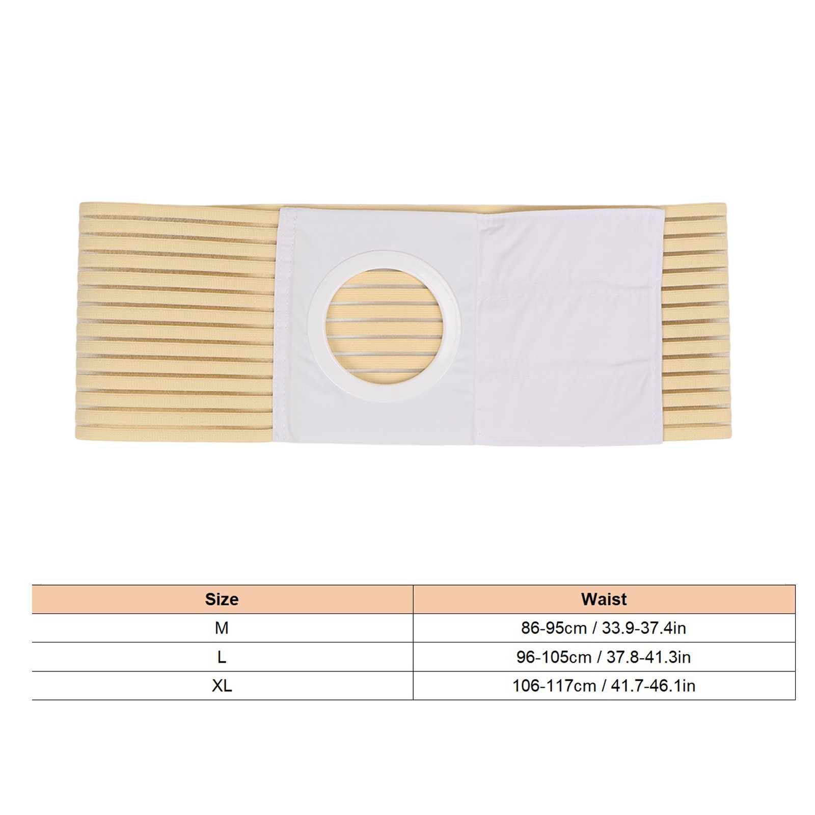 Ostomy Hernia Support Belt Adjustable Breathable Absorb Sweat Elastic Hernia
