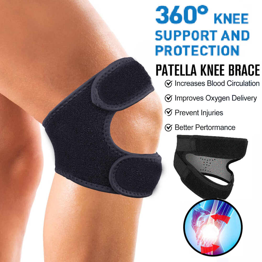 Knee Strap Brace Support Patella Stabilizer Sports Squats Arthritis Pain Relief