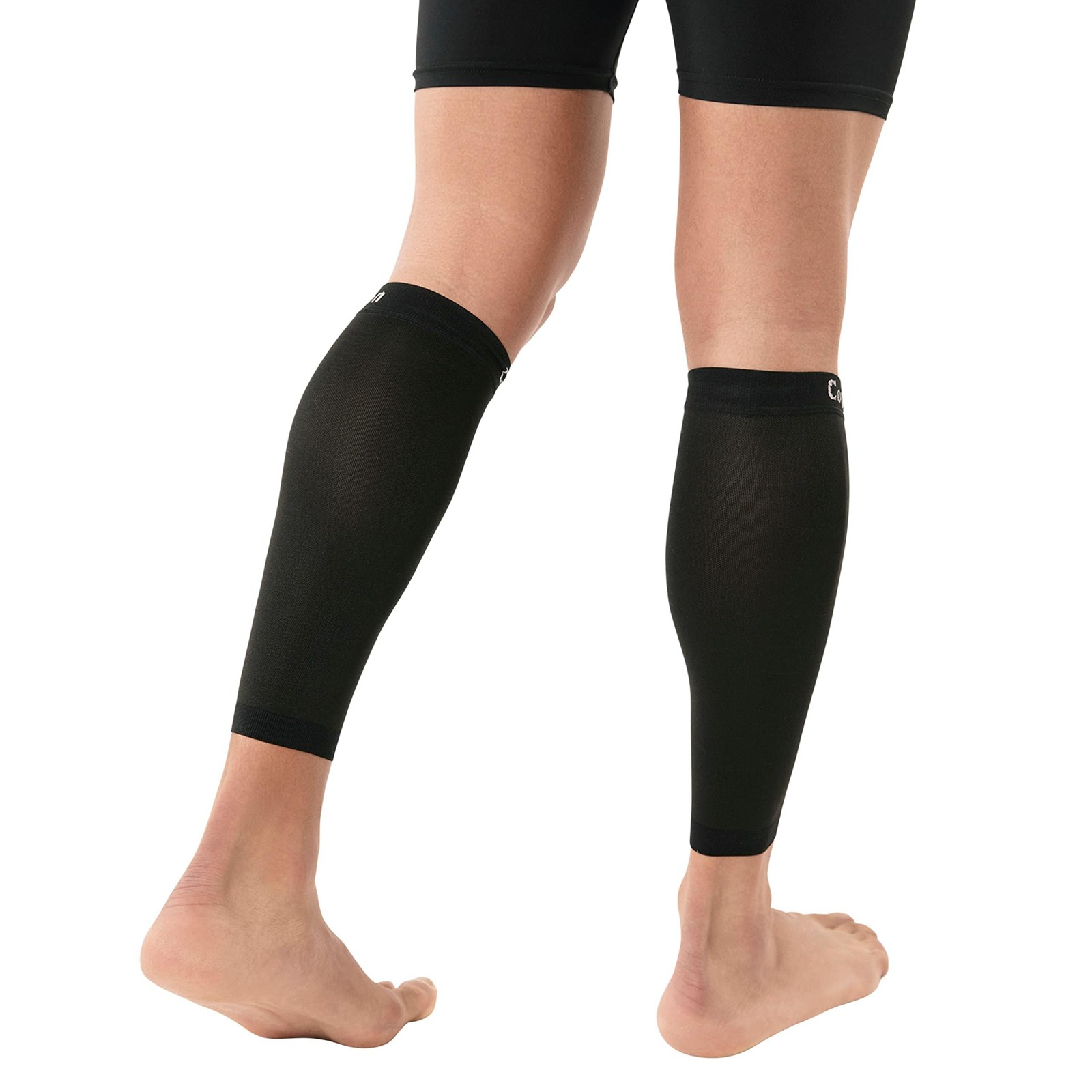 Copper Compression Calf Sleeves for Shin Splints, Medium (1 Pair), Black