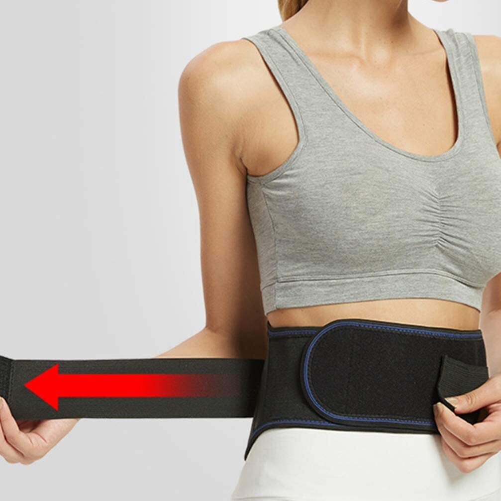 Magnetic Self Heating Back Support Brace Lumbar Lower Waist Belt Pain Relief Hot