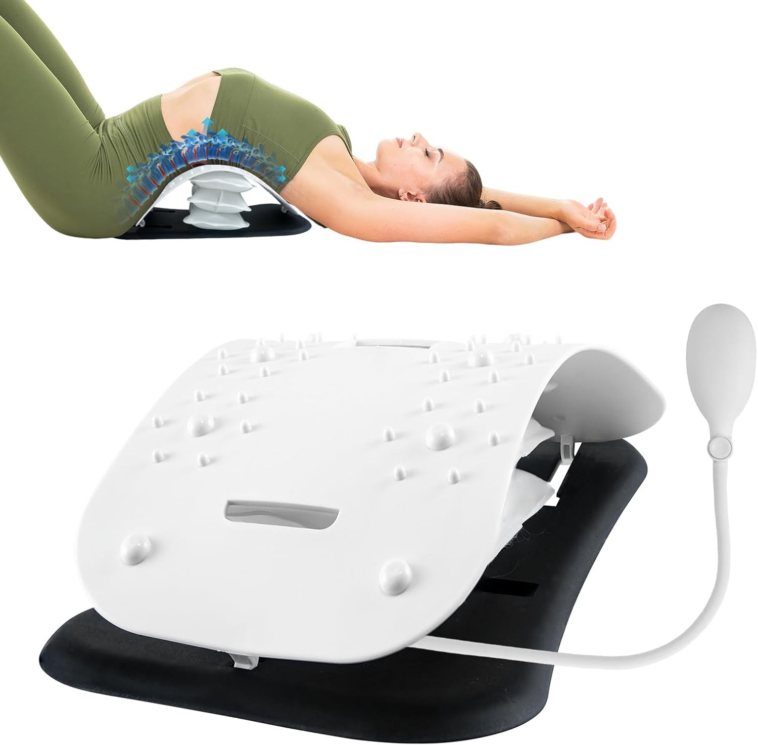 Back Stretcher for Lower Pain Relief,Adjustable Inversion Lumbar Traction Device
