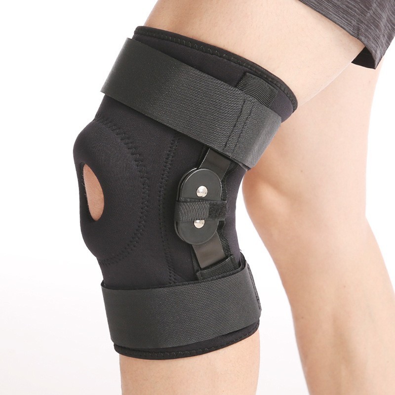 MX Care Knee Compression Brace with Patella Support & Hinges for Sports Injury