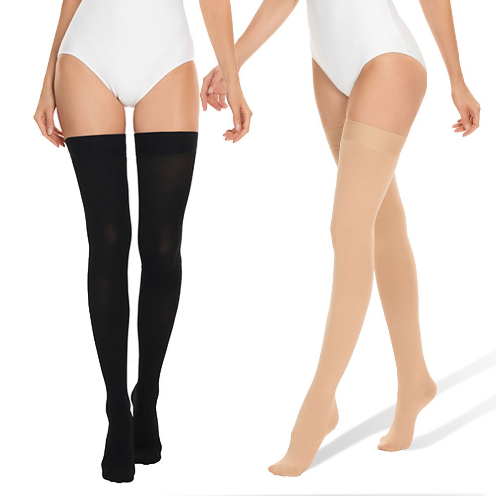 Medical Thigh High Compression Stockings 20-30mmHg Socks Firm Hose Surgery Edema