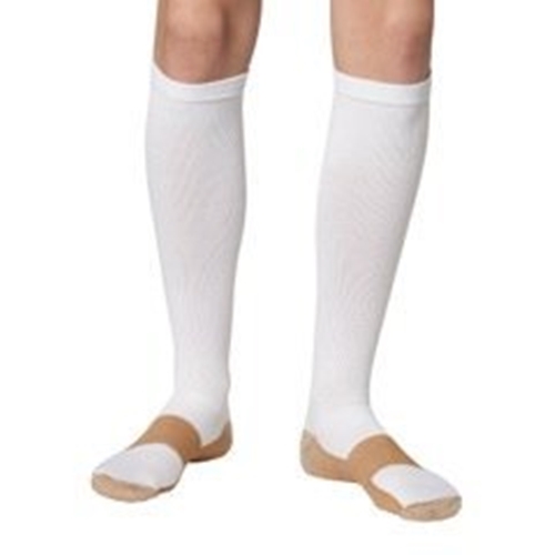 3 Pair White Copper Compression Support Socks 20-30 mmHg Graduated Men’s Women’s
