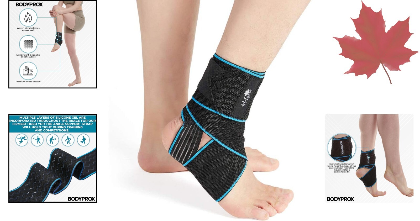 Universal Customizable Ankle Brace – Adjustable Compression, Prevents Injury