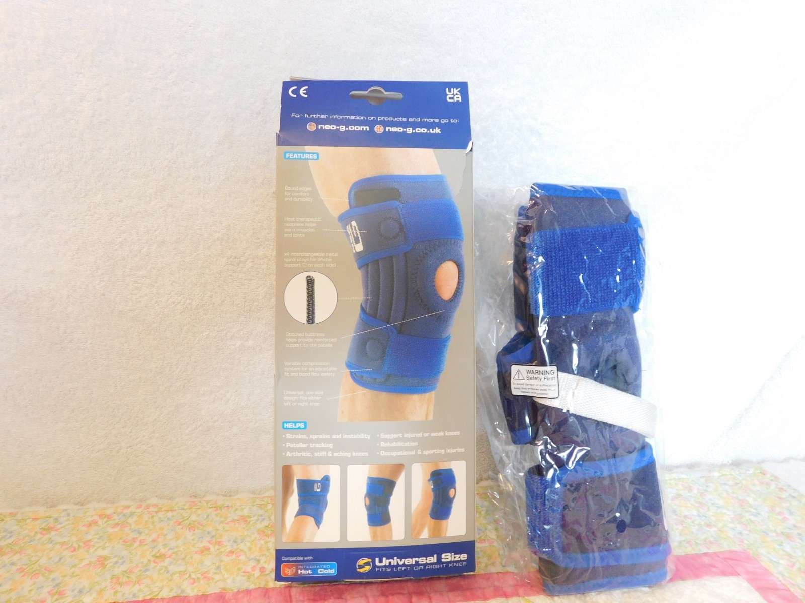 Neo G Open Knee Support Brace Universal Size, Fits Either Knee, Moderate REF893