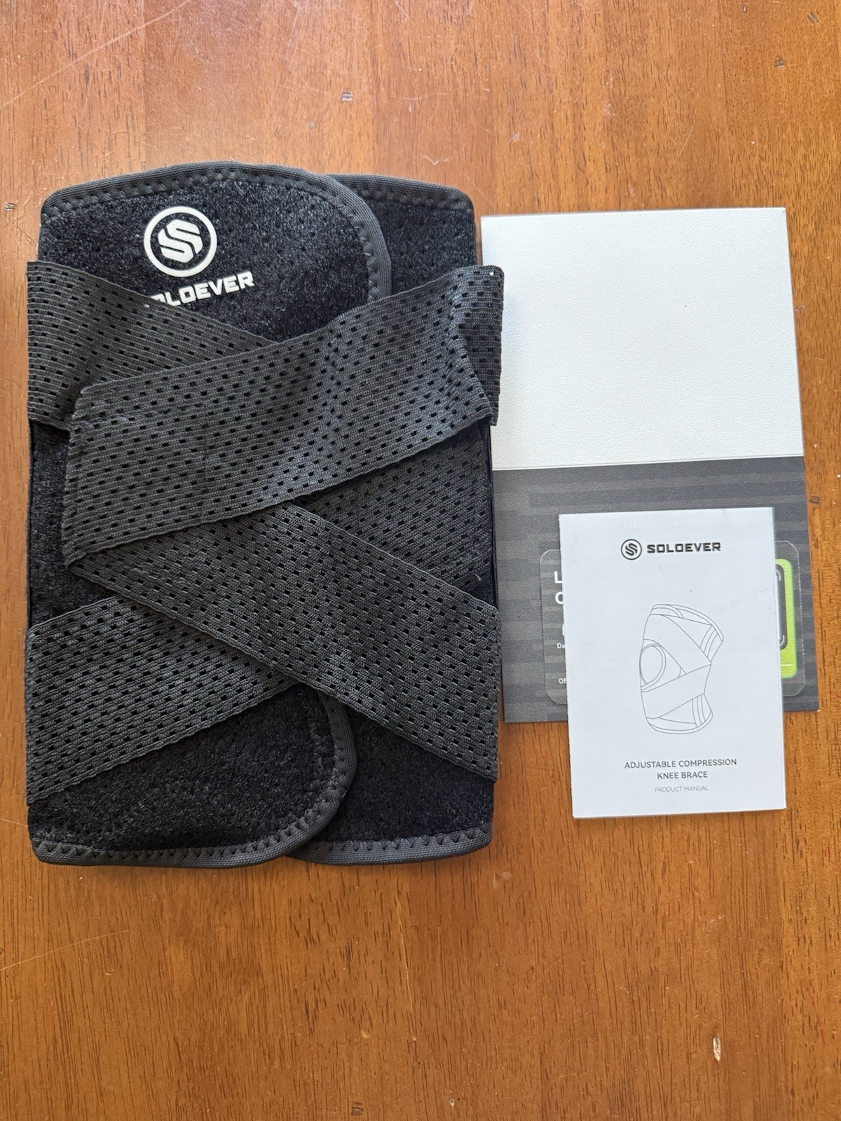 Soloever Black Medium Professional Sport Knee Brace for Men/woman New