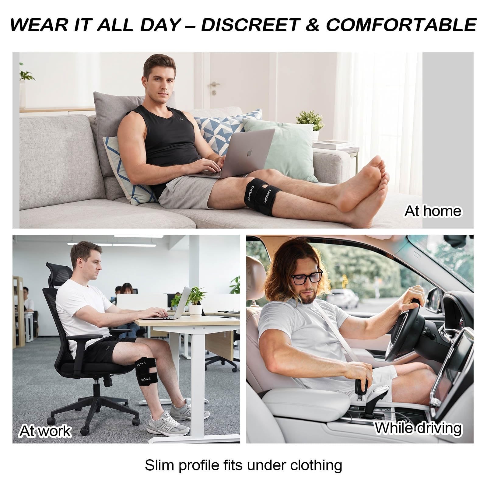 Adjustable Sciatica Pain Relief Brace with Dual Pressure Pads | Compression Wrap