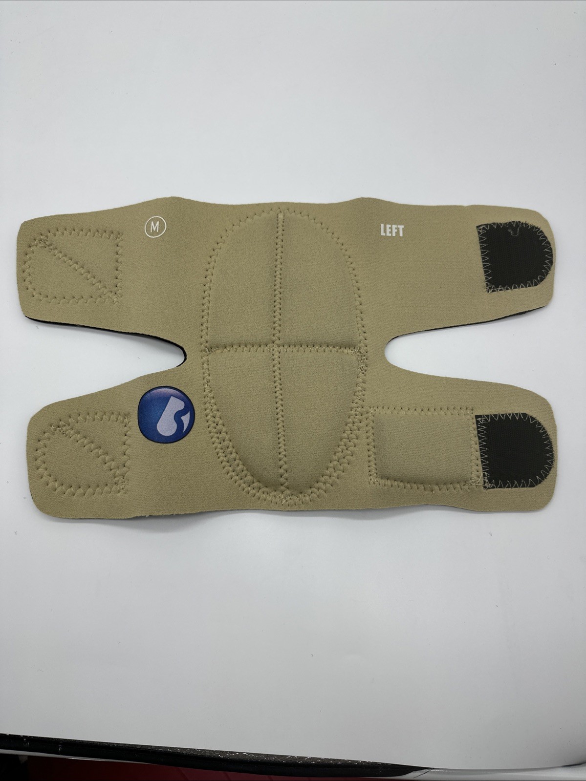 Bunga Pads – Removable Knee Pad Beige Medium Left