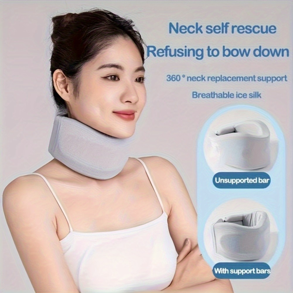 1 Adjustable Posture Corrector Neck Brace – Breathable Cooling Fabric with…