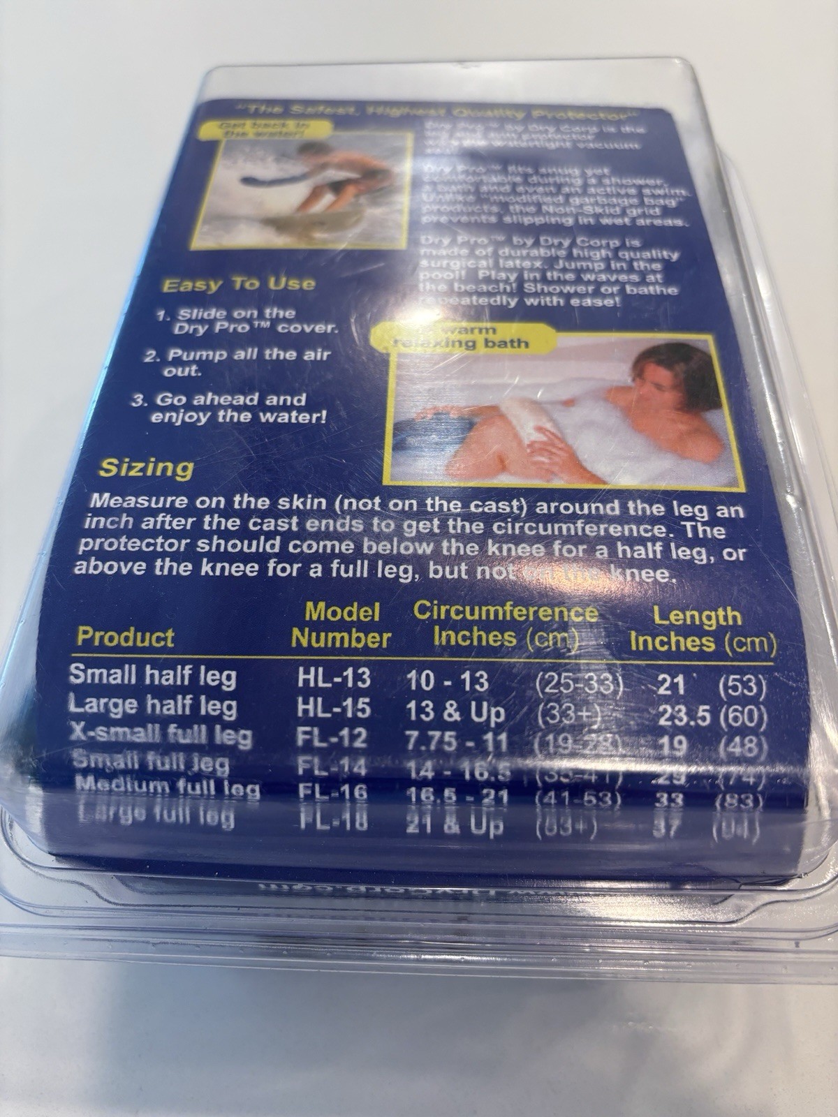 DryPro HL-13 Waterproof Cast Protector Small Half Leg Cover Shower Bath Swim
