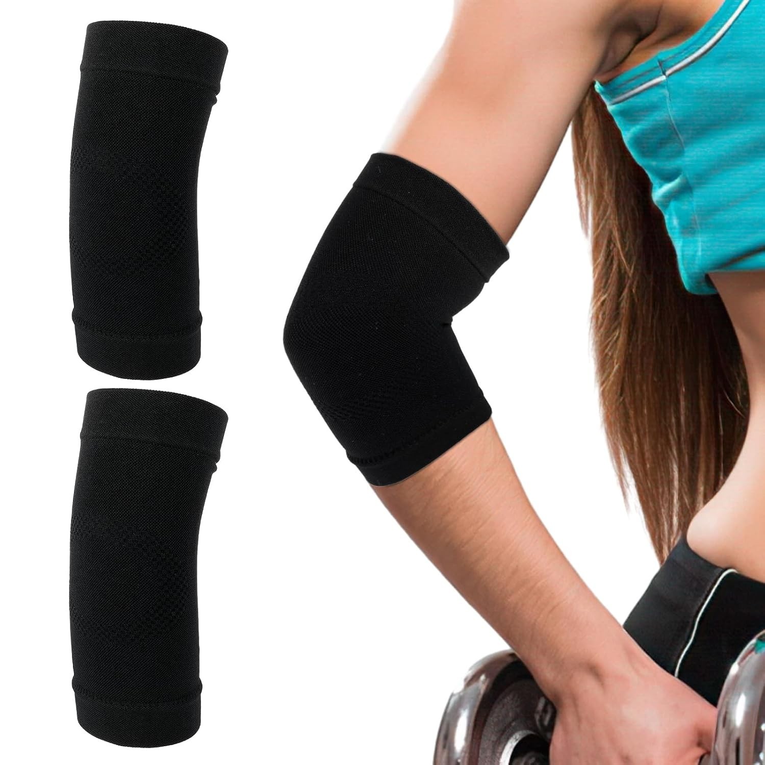 Elbow Compression Sleeve Nylon Comfort Tennis Elbow Support Brace Breathable