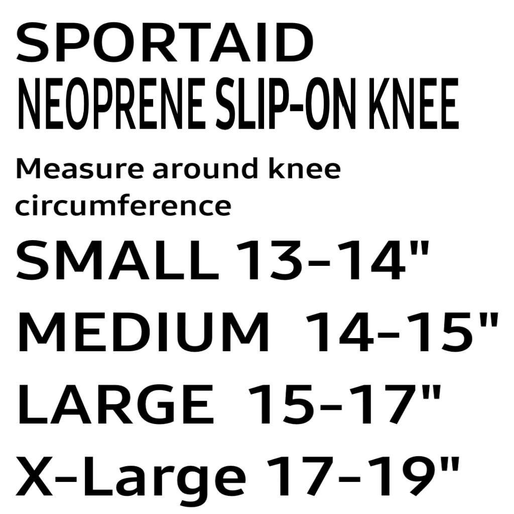 Sport Aid Open Patella Neoprene Slip-On Knee Sleeve X-Small