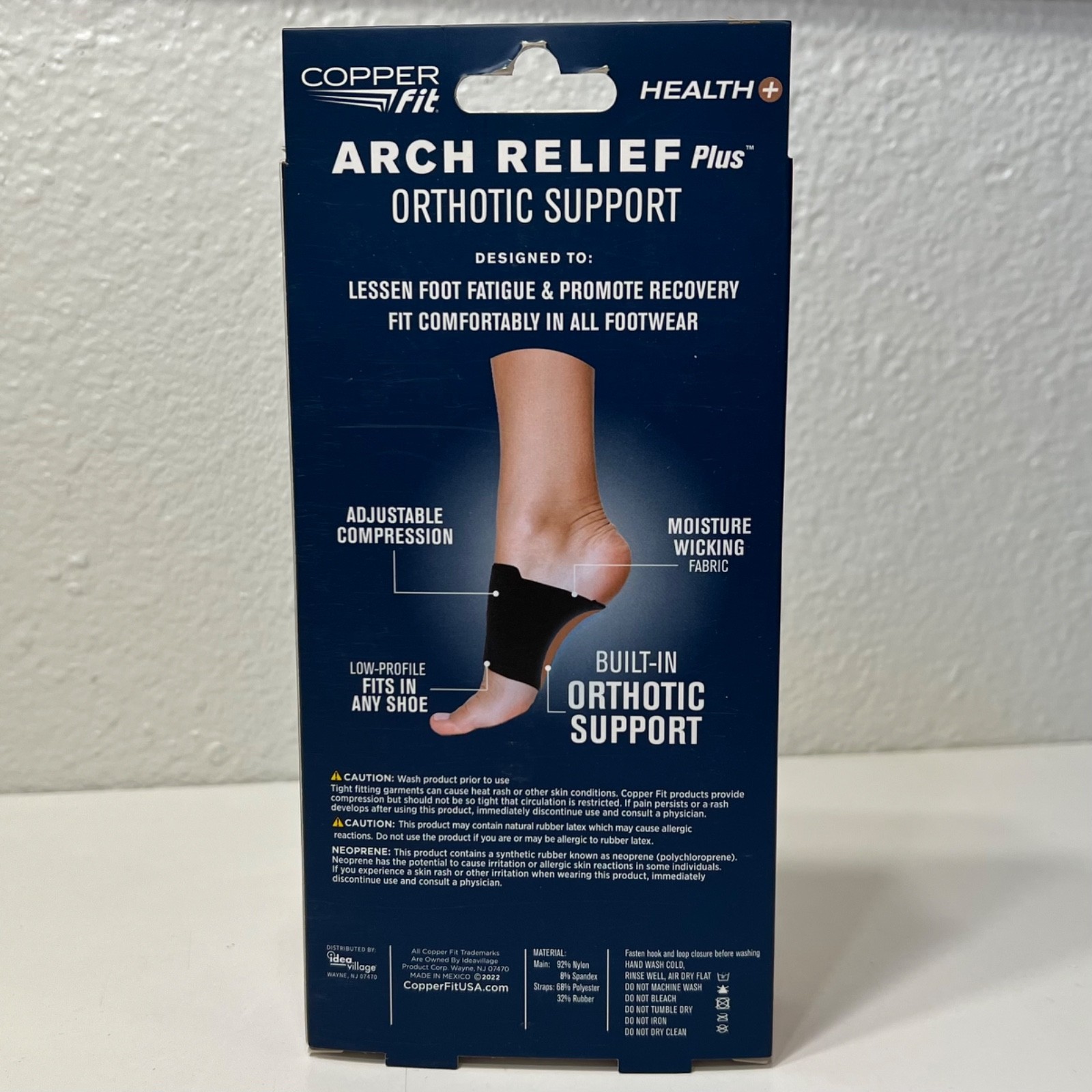 Lot of 3 Copper Fit Health+ Arch Relief Plus Orthotic Support Wraps One Size New