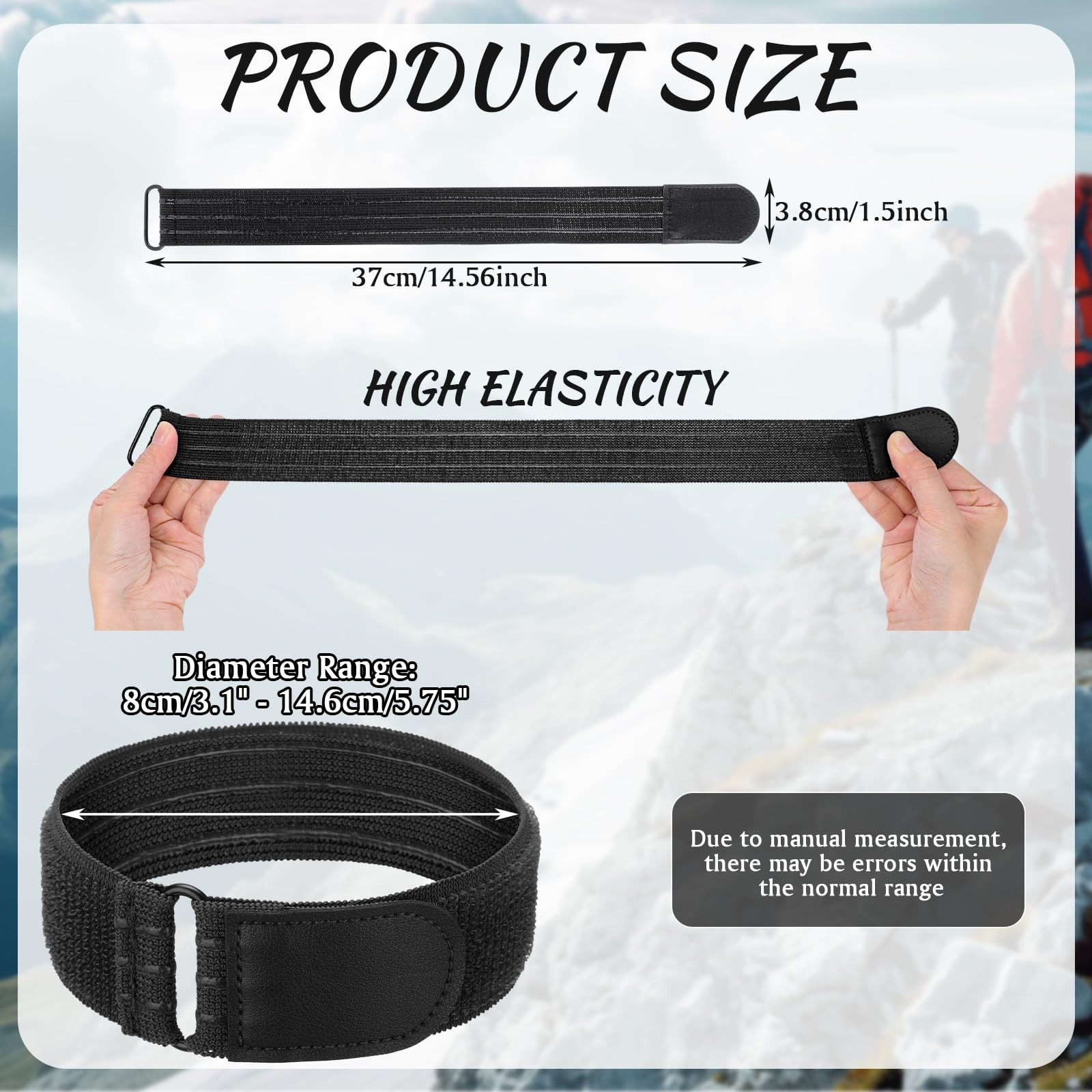Adjustable Elastic Ankle Straps for Cycling, Climbing & Outdoor Sports – Safety