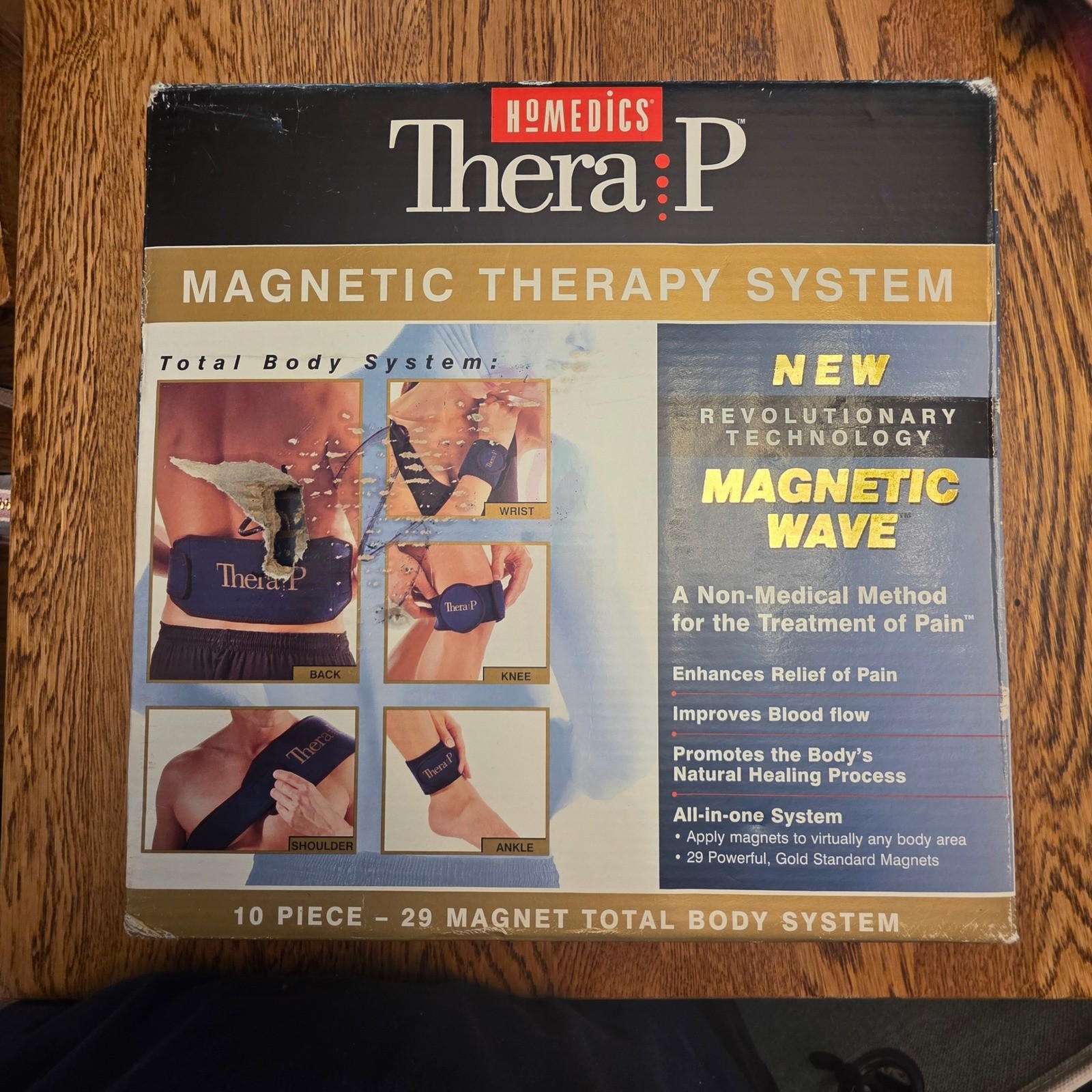 Homedics TheraP Magnetic Therapy System 10 Piece Total Body Set MTP-1000 Blue