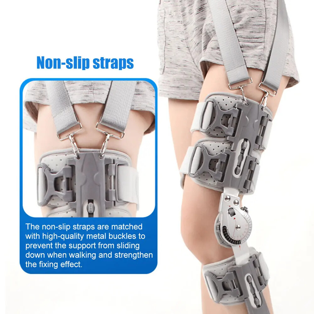 Medical Adjustable Hinged Knee Leg Brace Support For Arthritis Relief Joint Pain