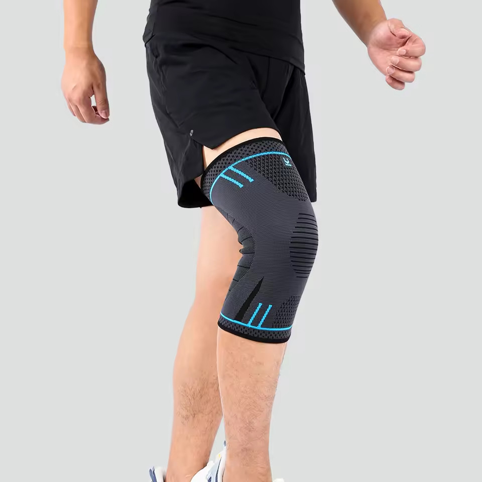 1 piece of compression knee support sleeve, elastic, breathable, anti slip knee