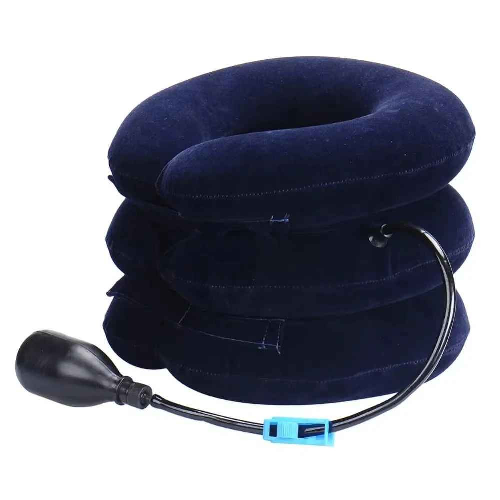 Inflatable Cervical Neck Traction Pillow Air Neck Support Cushion Pain Relief