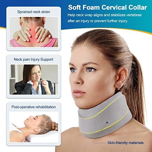 Neck Brace for Neck Pain and Support, Soft Neck Support Relieves Pain & Pressure