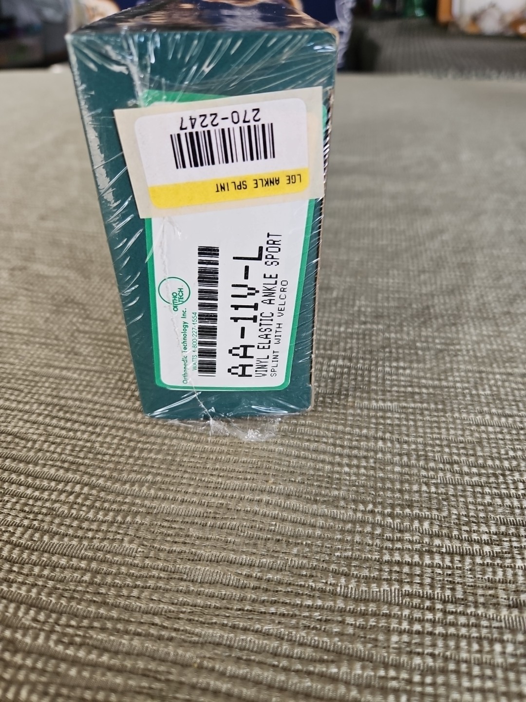 Ortho Tech Ankle Splint, With Orthopedic Brace vinyl Elastic