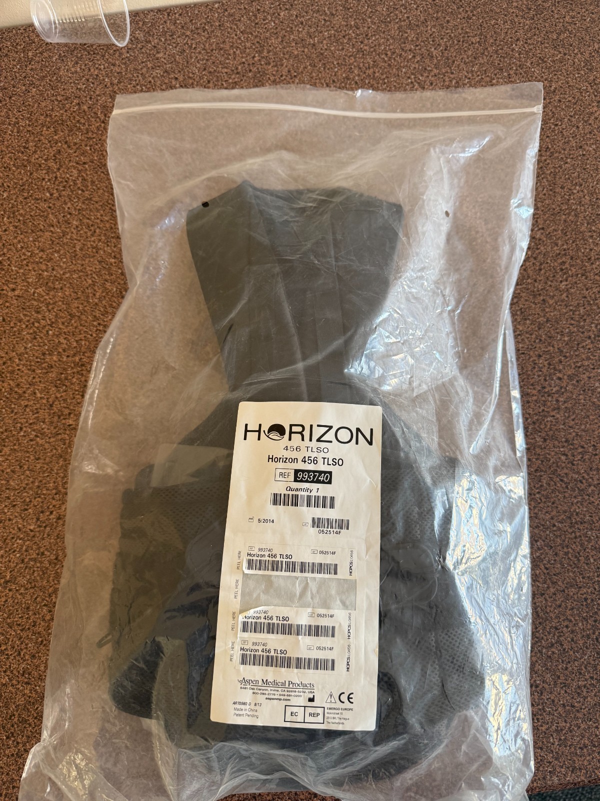 NEW Aspen Horizon 456 TLSO Back Brace One Size Adjustable ThoracicLumbar Support