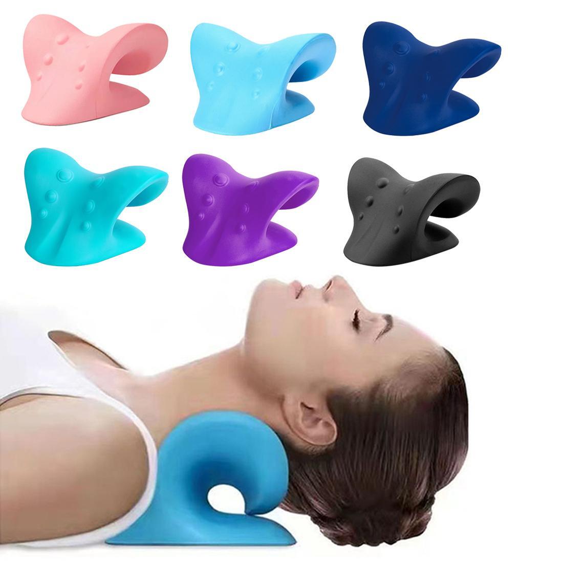 Neck Shoulder Stretcher Pain releaser Cervical Traction Device Pillow For Pain