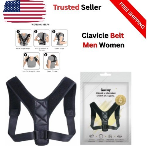 Posture Corrector Support Magnetic Back Shoulder Brace Belt Band For Men Women