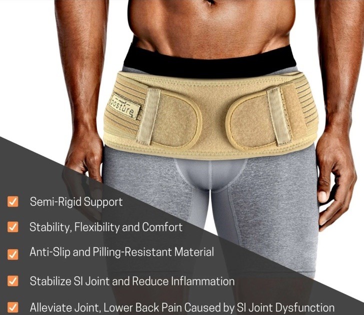 Vriksasana Women’s and Men’s Posture Sacroiliac Hip Belt Sciatic Regular Sze